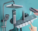 علم دوش حمام مدل پیانویی sus304 ضد زنگ و ضد جرم برند سیتی مارکت