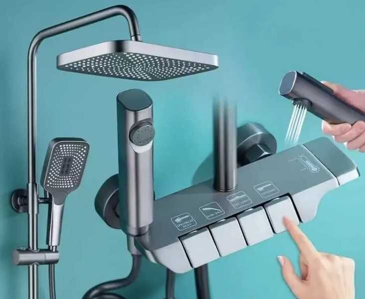 علم دوش حمام مدل پیانویی sus304 ضد زنگ و ضد جرم برند سیتی مارکت