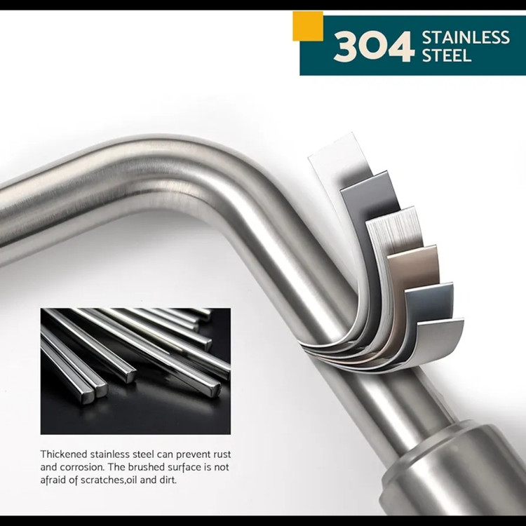 شیر ظرفشویی 4 حالته مدل ابشاری 360 درجه شاوری 60 سانت برند هوادیائو اصلی سنگین