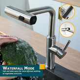 شیر ظرفشویی 4 حالته مدل ابشاری 360 درجه شاوری 60 سانت برند هوادیائو اصلی سنگین