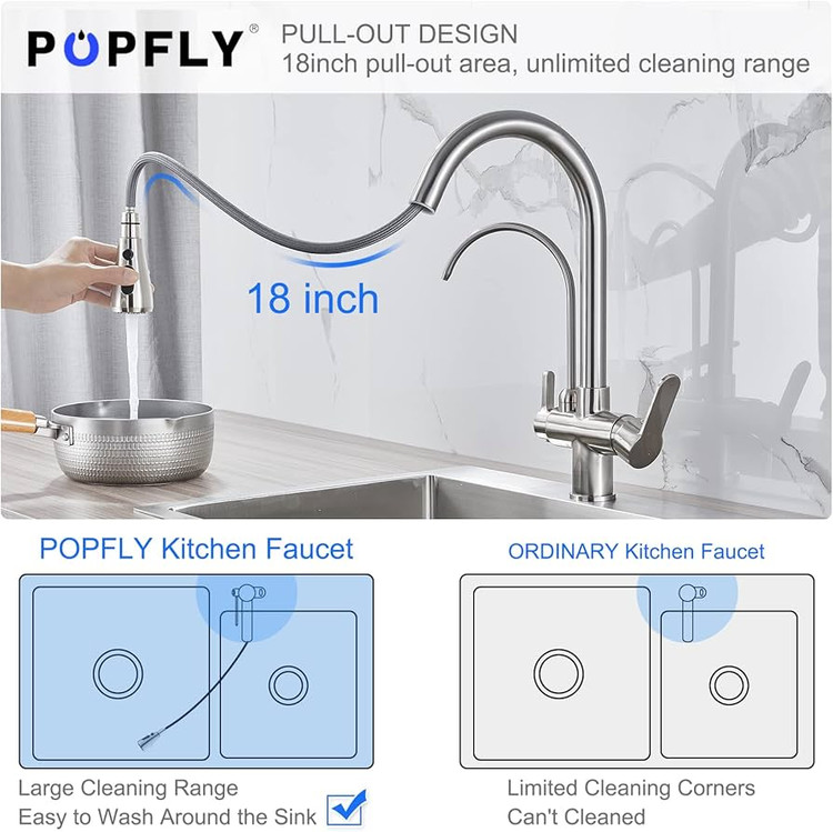 شیر ظرف شویی. دو منظوره اب تصفیه دار برند سیتی مارکت