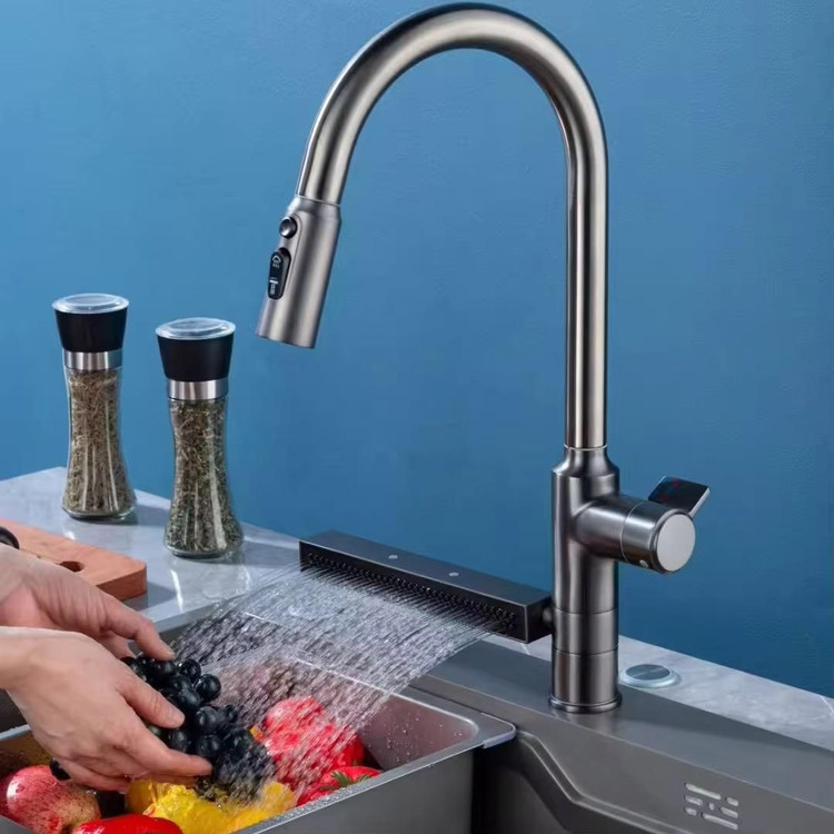 شیر ظرف شویی شاوری چند حالته مدل آبشاری برند هوادئو