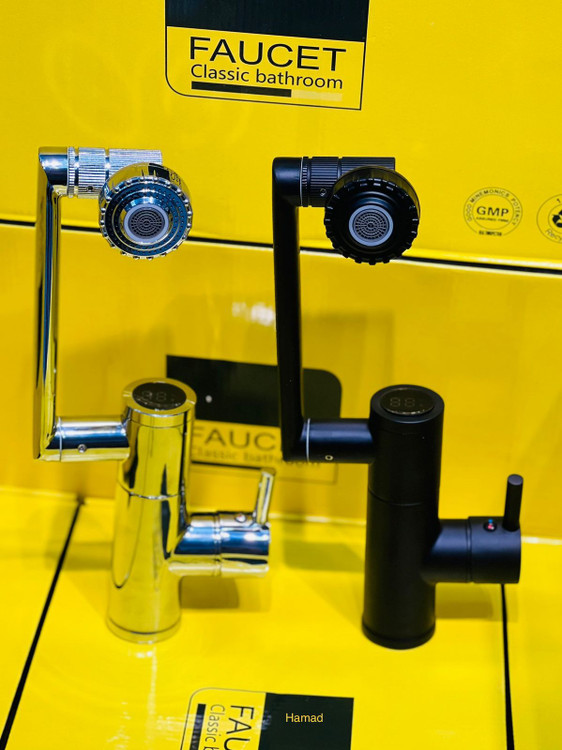 شیر روشویی نمایشگر دار مدل تلسکوپی 360 درجه برند هایشنگ