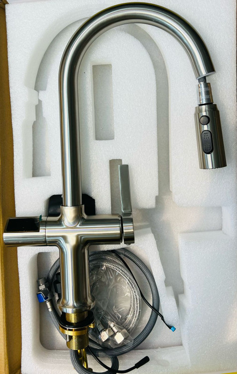 شیر ظرفشویی دیجیتال HuaDiao با نمایشگر دما روشن