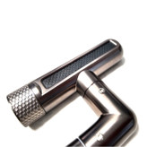 تصویر نزدیک سر شیر روشویی برند هوادیائو 360 درجه مدل چهار حالته رنگ دودی