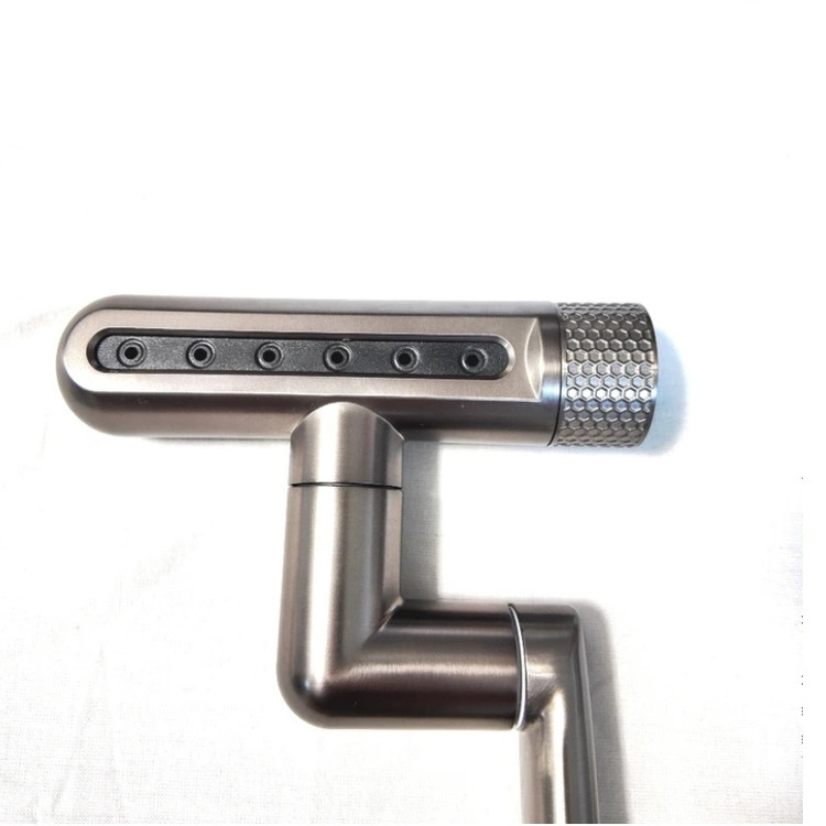 شیر روشویی برند هوادیائو 360 درجه مدل چهار حالته رنگ دودی