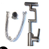 قطعا ت شیر روشویی برند هوادیائو 360 درجه مدل چهار حالته رنگ دودی