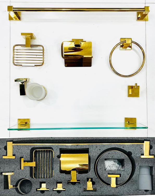 نمای نزدیک قفسه حمام استیل 304 ضد زنگ و ضد رسوب برند هایشنگ