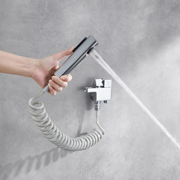 ست کامل شاتاف توالت فرنگی رنگ کروم مدل پیانویی برند Huadiao