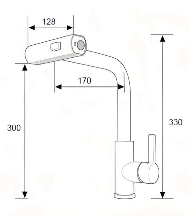 خروجی آب چهارحالته شیر روشویی کروم