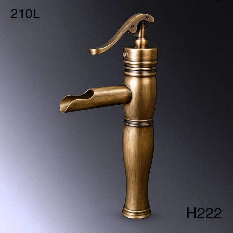 شیر روشویی پایه بلند بامبو لوکس با طراحی مدرن و با کیفیت مقاوم برند هوادیائو