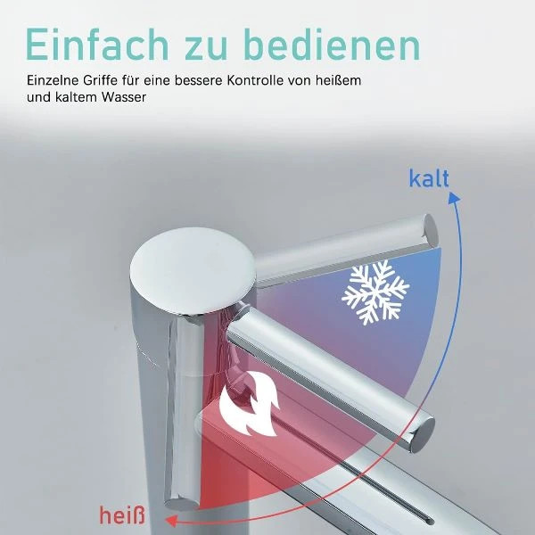 شیر روشویی پایه بلند BRIMIX | انتخابی لوکس برای حمام مدرن