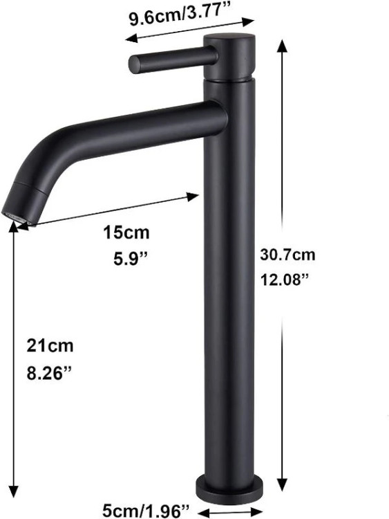 شیر روشویی پایه بلند BRIMIX | انتخابی لوکس برای حمام مدرن