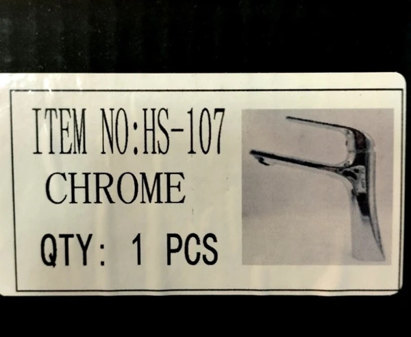 شیر روشویی هایشن HS-107 | طراحی مینیمال و آبکاری درخشان رنگ کروم