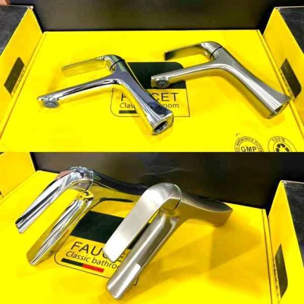 شیر روشویی هایشن HS-107 | طراحی مینیمال و آبکاری درخشان رنگ کروم