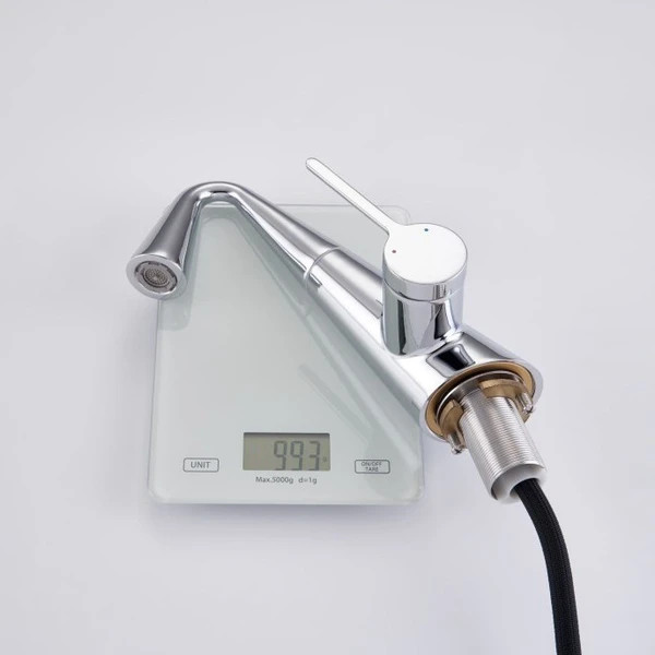 شیر روشویی شاوری مدل HS546 | طراحی کشیدنی با قابلیت چرخش ۳۶۰ درجه