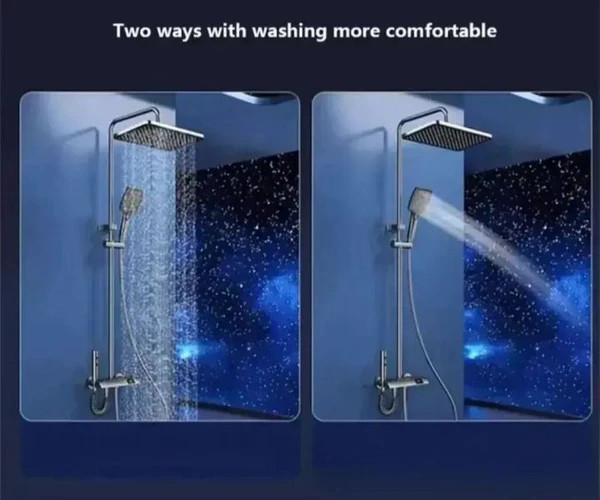 دوش حمام پیانویی نمایشگردار دیجیتال SAN MARINO مدل 0003G – لوکس و حرفهای با رنگ دودی