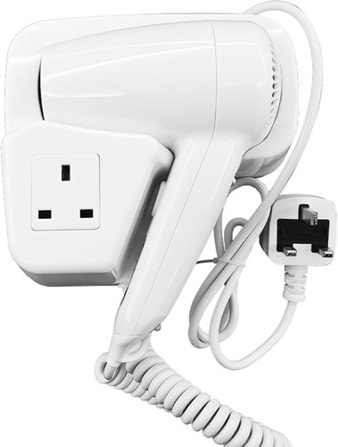 سشوار دیواری لاکچری HuaDiao با خروجی برق | لوکس و حرفهای – LuxDry