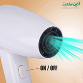 سشوار دیواری لاکچری HuaDiao با خروجی برق | لوکس و حرفهای – LuxDry