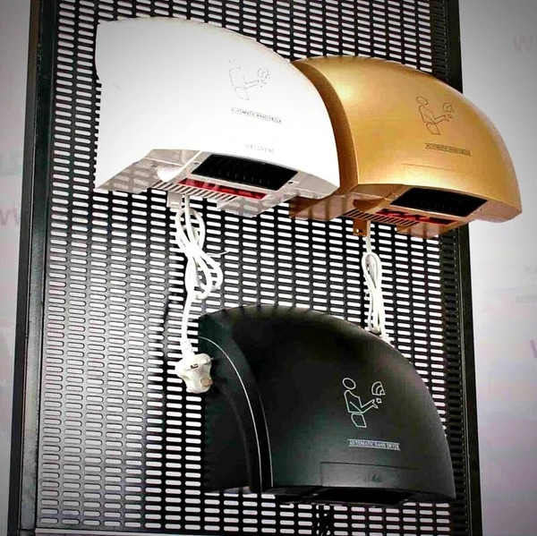 دست خشککن مدل TurboDry 1800W برند Hyshinخشک کردن سریع و بهداشتی بدون تماس دست